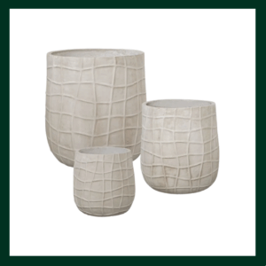 Fiberclay γλάστρες/κασπώ - Verdant Garden & More - eShop