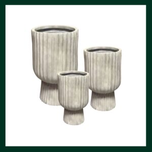 Fiberclay γλάστρες/κασπώ - Verdant Garden & More - eShop